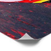 Peace Sign Recycled License Bord Art Poster (Hoek)