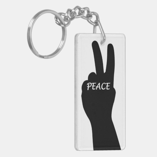 PEACE SIGN SLEUTELHANGER (Voorkant Links)
