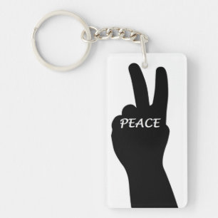 PEACE SIGN SLEUTELHANGER