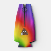 Peace Sign Stropdas- Kleurstofpoep Emoji Can/Bottl Flesjeskoeler (Achterkant)