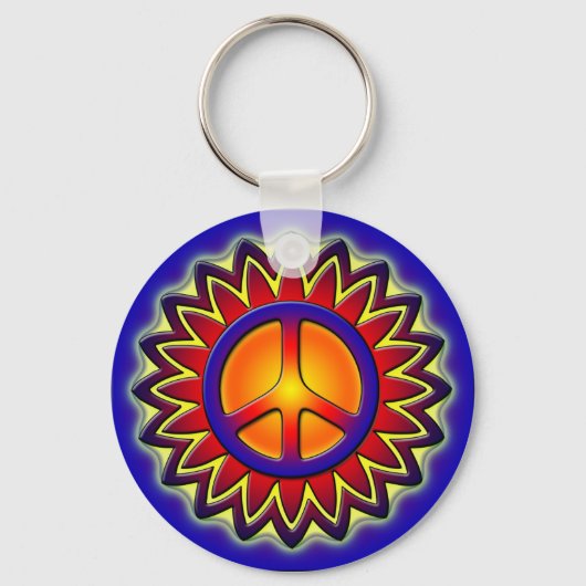 PEACE SIGN SUN SLEUTELHANGER (Voorkant)
