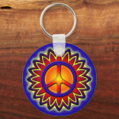 PEACE SIGN SUN SLEUTELHANGER (Voorkant)
