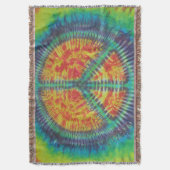 Peace Sign Tie Dye Deken (Voorkant Verticaal)