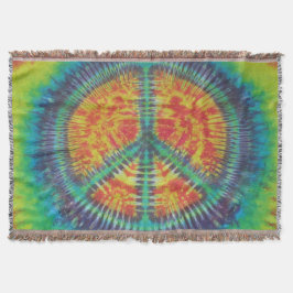 Peace Sign Tie Dye Deken