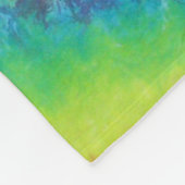 Peace Sign Tie Dye Fleece Deken (Hoek)