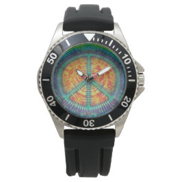 Peace Sign Tie Dye Horloge