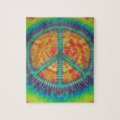 Peace Sign Tie Dye Legpuzzel (Verticaal)