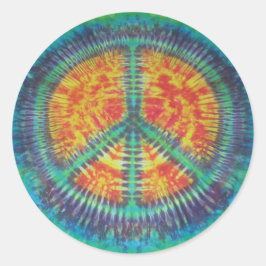Peace Sign Tie Dye Sticker