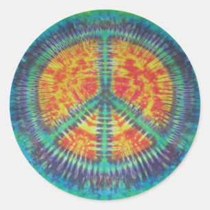 Peace Sign Tie Dye Sticker