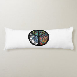Peace Sign Tree Uil Kleurrijk ontwerp Lichaamskussen