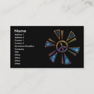 PEACE SIGN-VISITEKAARTJES VISITEKAARTJE