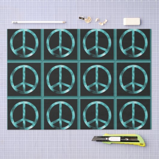 PEACE SIGN-weefselpapier Tissuepapier (Craft)