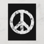 Peace Sign White — versteld Briefkaart (Voorkant)