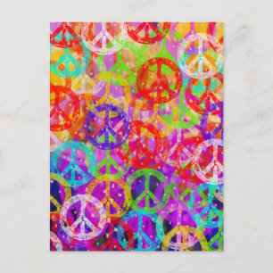 Peace Signs Collage Briefkaart