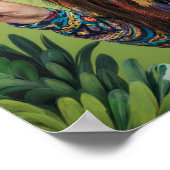 Peace Signs Long Hair Woman Poster (Hoek)