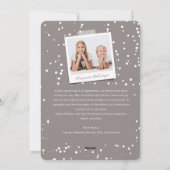 Peace Simple Typography Minimalistische vakantiefo Feestdagenkaart (Achterkant)