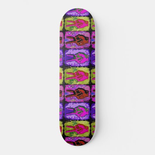 Peace-skateboard Persoonlijk Skateboard (Voorkant)