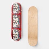 Peace-skateboard Persoonlijk Skateboard (Voorkant)