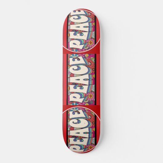 Peace-skateboard Persoonlijk Skateboard (Voorkant)