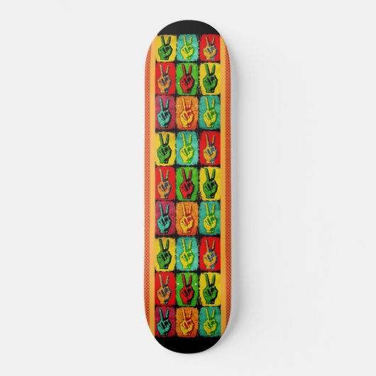 Peace-skateboard Persoonlijk Skateboard (Voorkant)