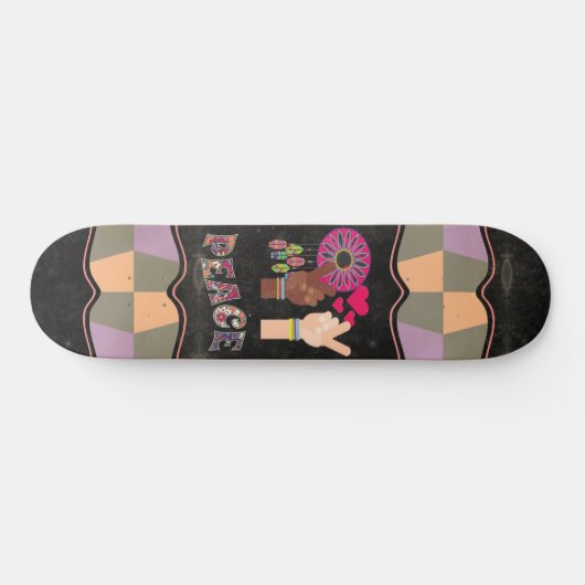 Peace-skateboard Persoonlijk Skateboard (Horizontaal)