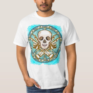 Peace Skeleton Skull T-shirt