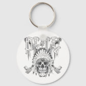 Peace Skull Sleutelhanger (Voorkant)