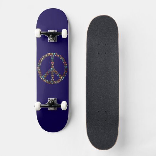 Peace Skulls Skateboard Design (Voorkant)