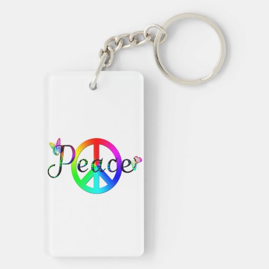 Peace Sleutelhanger (achterkant)