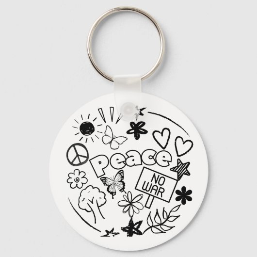 Peace Sleutelhanger (Achterkant)