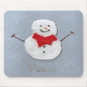 Peace sneeuwmousepad muismat