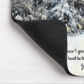 Peace Snow Meadow Bible Verse Faith Mouse Pad Muismat (Hoek)