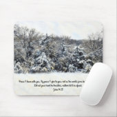 Peace Snow Meadow Bible Verse Faith Mouse Pad Muismat (Met muis)