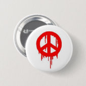 Peace SPrayverf-Button Ronde Button 5,7 Cm (Voorkant /achterkant)