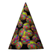 Peace Squares Balls Feesthoedjes (Voorkant)