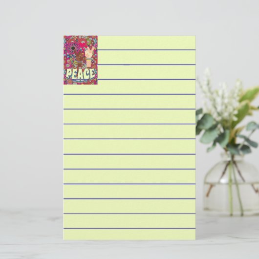 Peace Stationery Briefpapier (Staand voorkant)