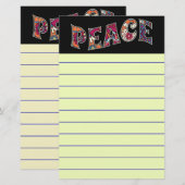 Peace Stationery Briefpapier (Voorkant / Achterkant)