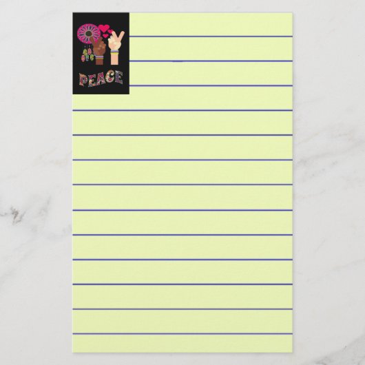 Peace Stationery Briefpapier (Voorkant)