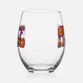 Peace Stemless Wine Glass Wijnglas Zonder Voet (Links)