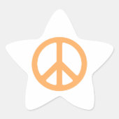 Peace Ster Sticker (Voorkant)