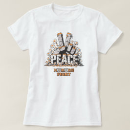 Peace Stone Flower Inspirerend Quote T-shirt