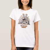 Peace Stone Flower  Inspirerend Quote T-shirt (Voorkant)