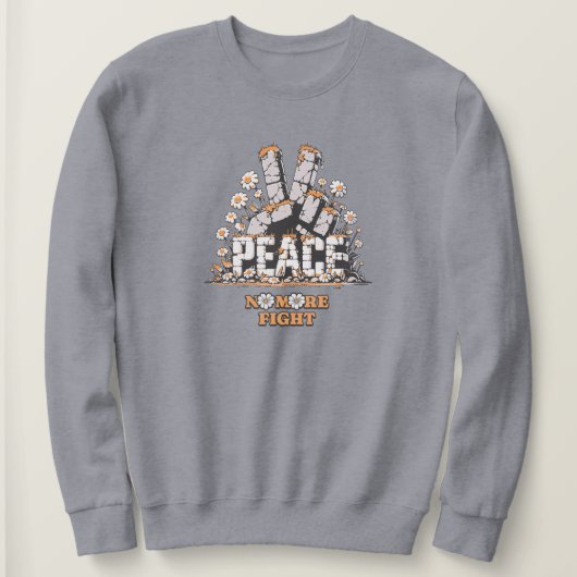 Peace Stone Flower  Inspirerend Quote Trui (Design voorkant)