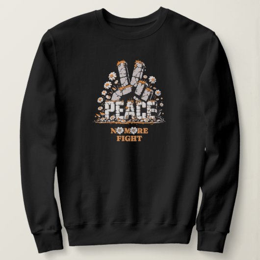 Peace Stone Flower Inspirerend Quote Trui (Design voorkant)