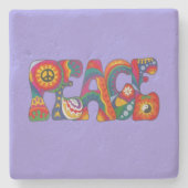 Peace Stone-Onderzetter Stenen Onderzetter (Voorkant)