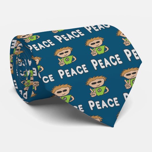 Peace Stropdas (Opgerold)