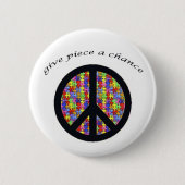 peace_stuk ronde button 5,7 cm (Voorkant)