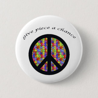 peace_stuk ronde button 5,7 cm