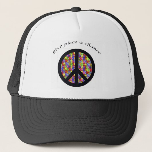 peace_stuk trucker pet (Voorkant)