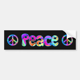 Peace Summer Palette Fractal Bumpersticker